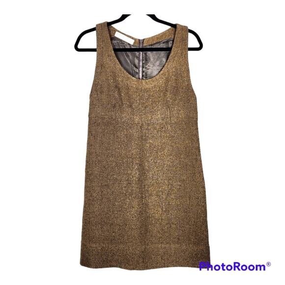 Stella McCartney Brown Tweed Shift Dress SZ 40 (4/6)